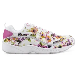 Easy Spirit Romy Leather Walking Shoes FloralButterflyPrint