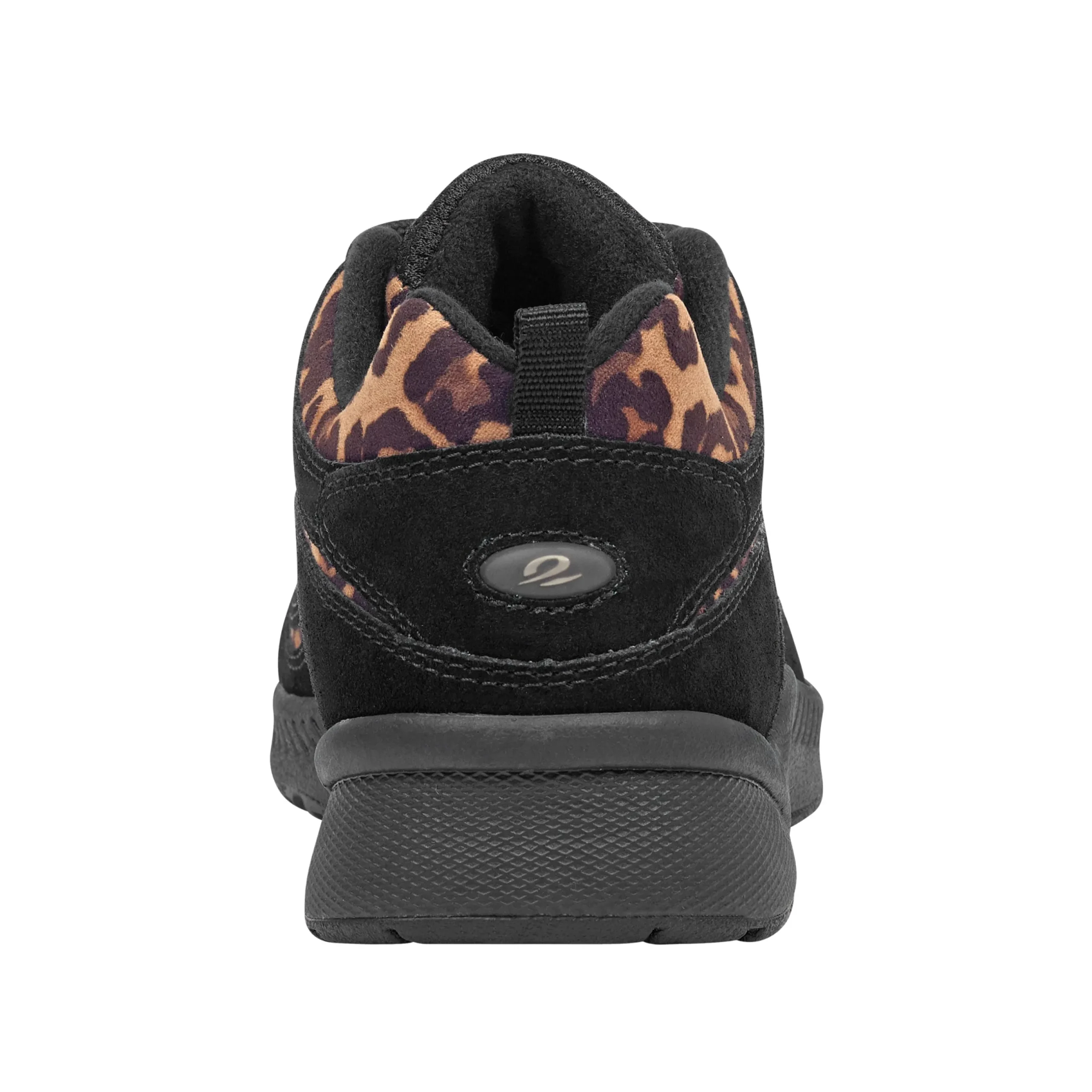 Online Easy Spirit Romy Suede Walking Shoe BlackLeopardSuede