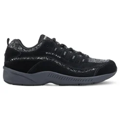 Clearance Easy Spirit Romy Walking Shoes BlackSilverGlitter