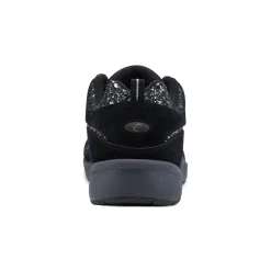 Clearance Easy Spirit Romy Walking Shoes BlackSilverGlitter