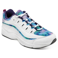 Sale Easy Spirit Romy Walking Shoes White/BlueMulti