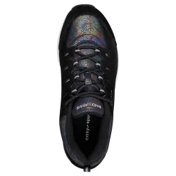Clearance Easy Spirit Romy Walking Shoes Black/IridescentSuede
