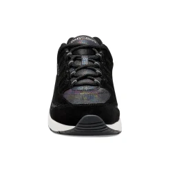 Clearance Easy Spirit Romy Walking Shoes Black/IridescentSuede