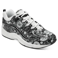 Clearance Easy Spirit Romy Walking Shoes Black/WhiteFloral