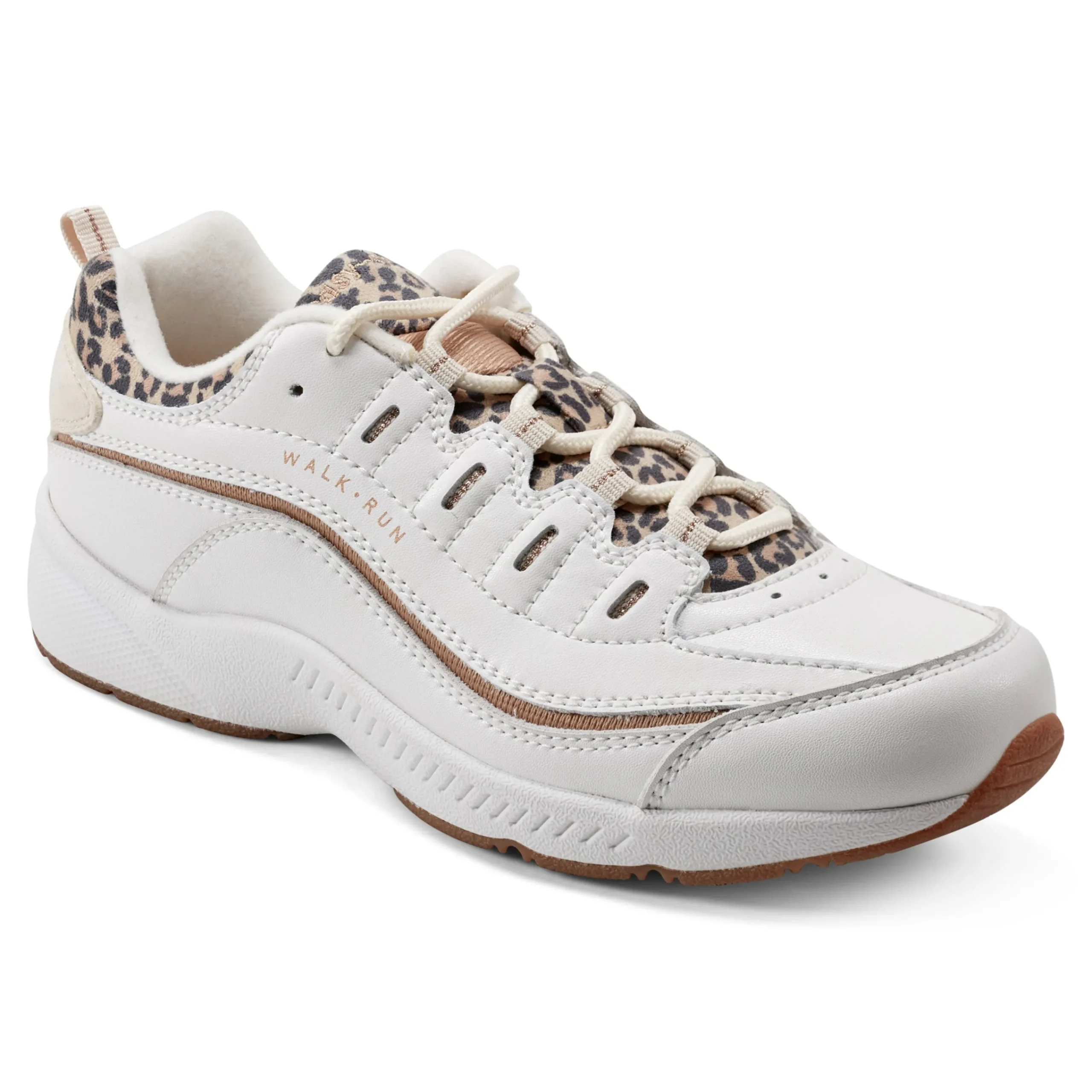 Easy Spirit Romy Walking Shoes WhiteLeopard