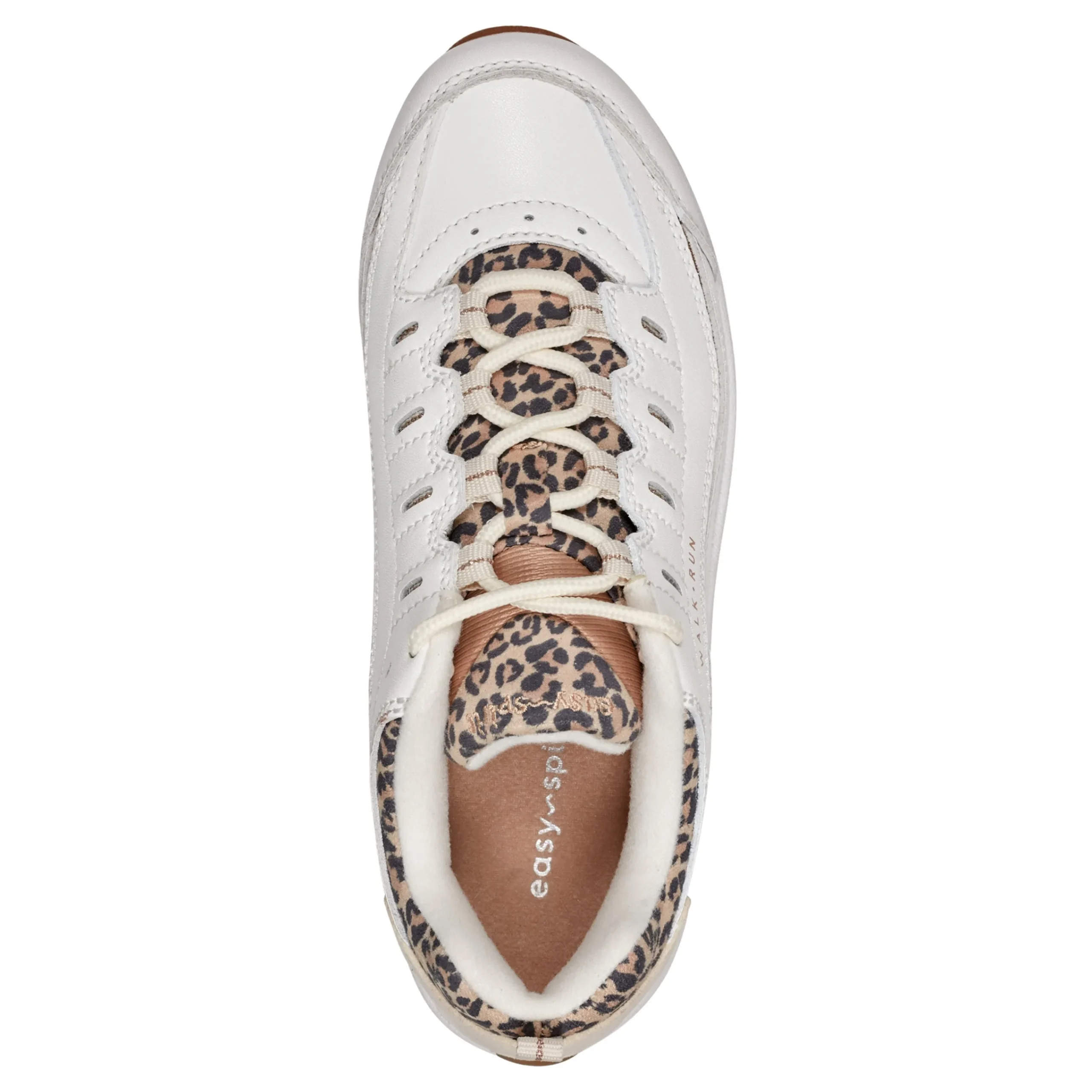 Easy Spirit Romy Walking Shoes WhiteLeopard