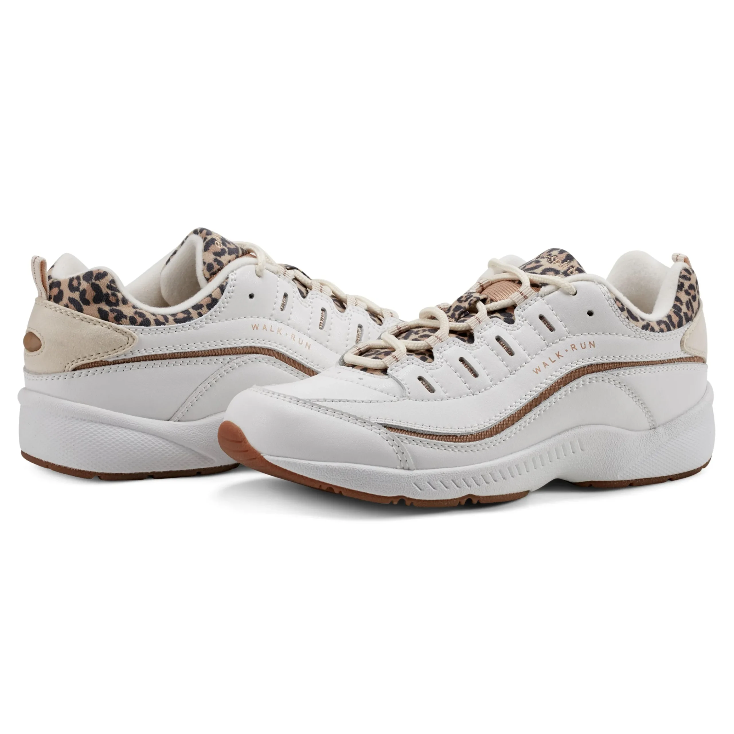 Easy Spirit Romy Walking Shoes WhiteLeopard