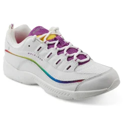 Clearance Easy Spirit Romy Walking Shoes White/Rainbow