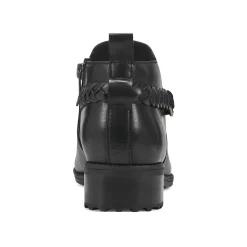 Sale Easy Spirit Roslyn Ankle Booties BlackLeather