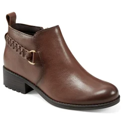 Hot Easy Spirit Roslyn Ankle Booties BrownLeather