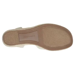 Discount Easy Spirit Shandra Wedge Sandals GoldLinen