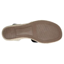 Outlet Easy Spirit Shandra Wedge Sandals BlackSuede