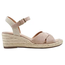 Sale Easy Spirit Shandra Wedge Sandals LightPinkSuede