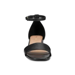New Easy Spirit Sheila Block Heel Dress Sandals BlackLeather