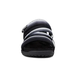 New Easy Spirit Shells Flat Sandals BlackOmbre