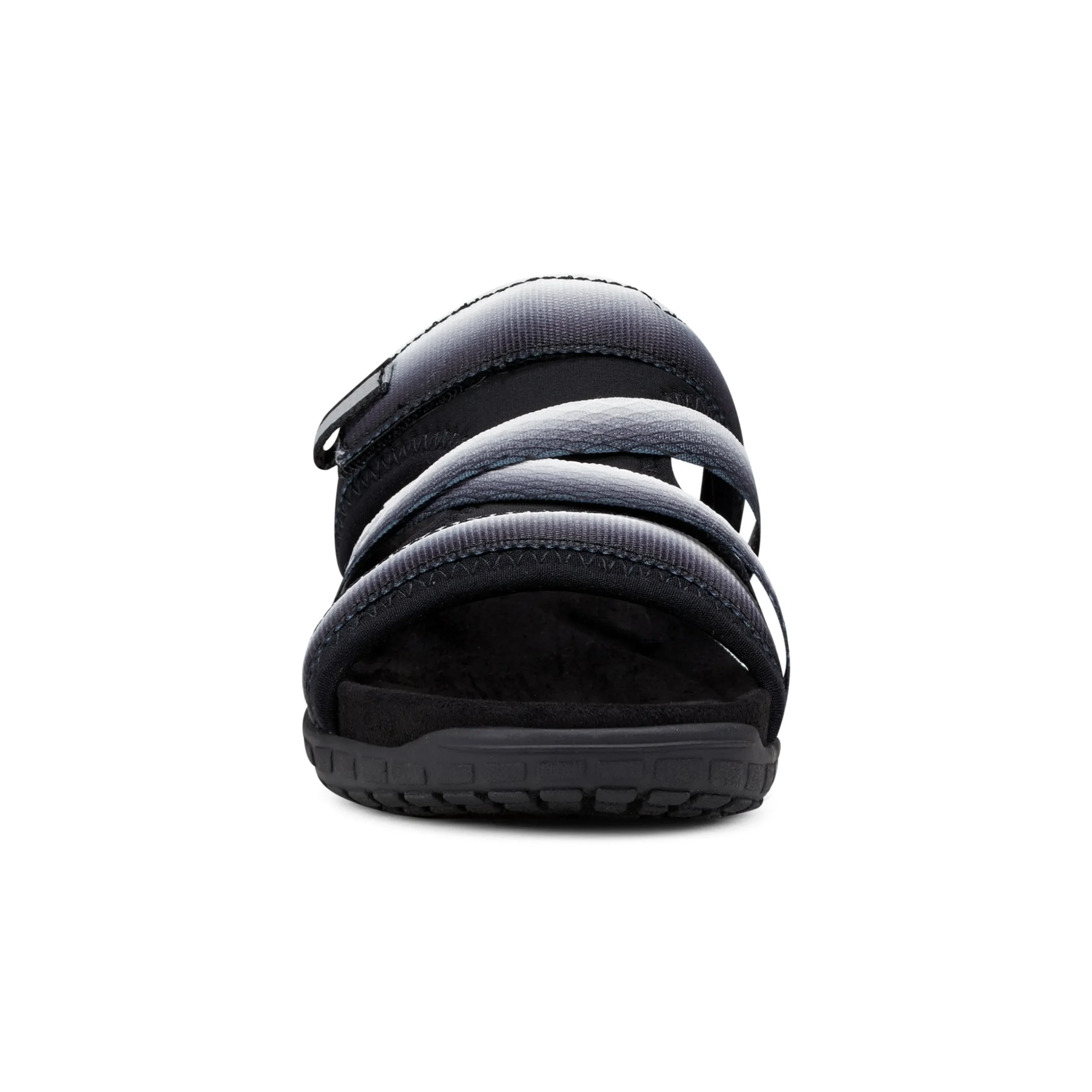 New Easy Spirit Shells Flat Sandals BlackOmbre