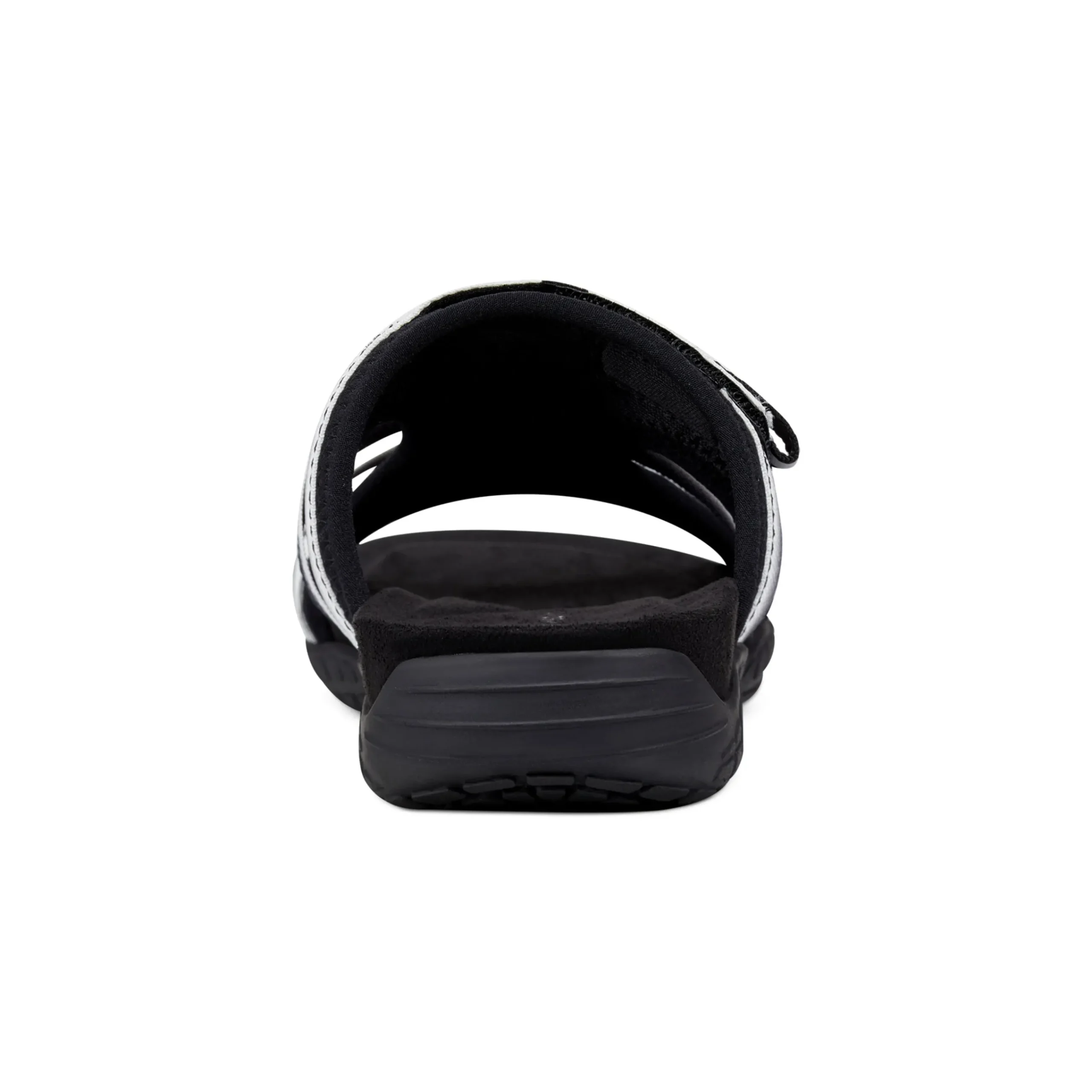 New Easy Spirit Shells Flat Sandals BlackOmbre
