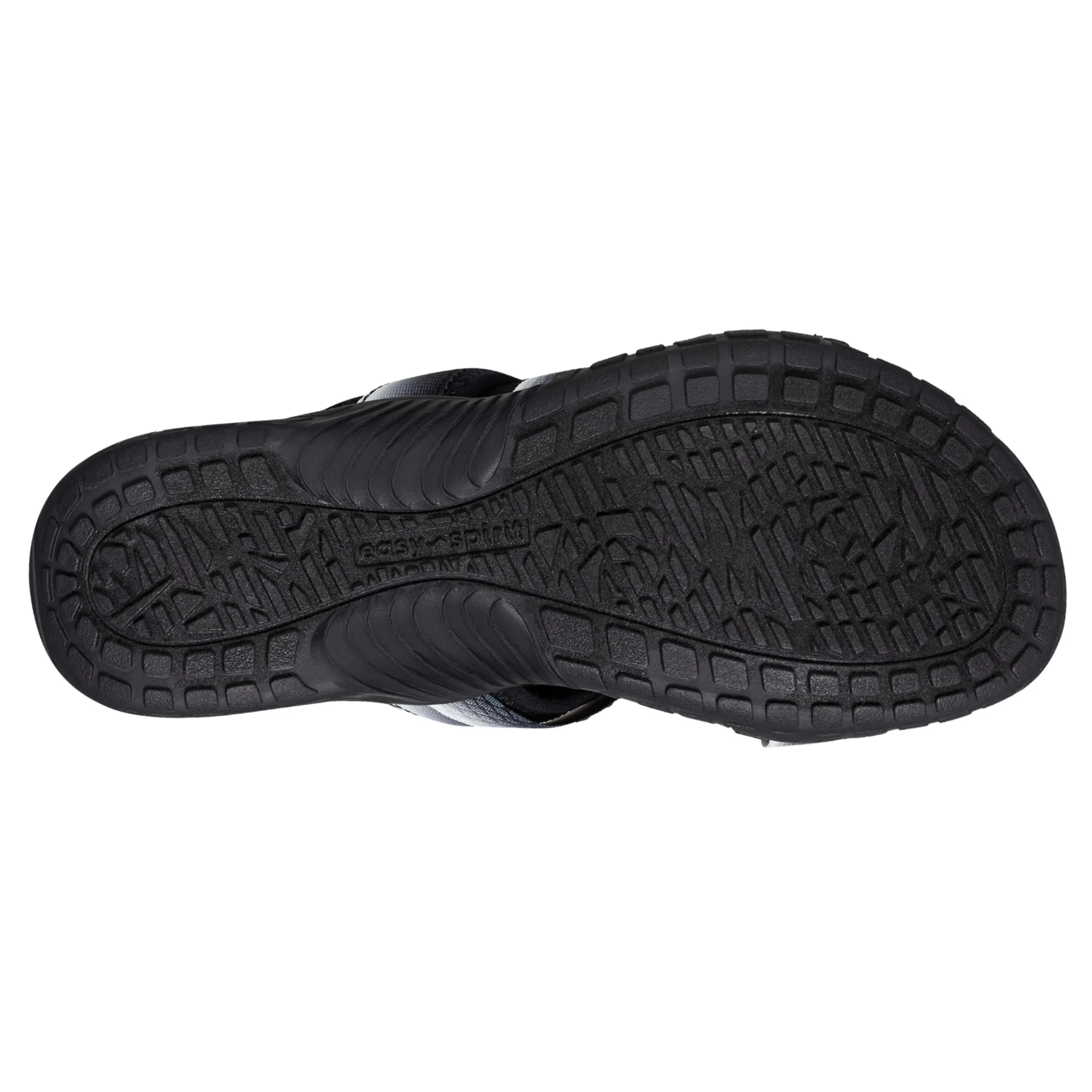 New Easy Spirit Shells Flat Sandals BlackOmbre