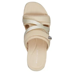 New Easy Spirit Shells Flat Sandals NaturalMulti