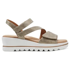 Best Easy Spirit Shirley Platform Wedge Sandals Gold
