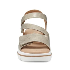 Best Easy Spirit Shirley Platform Wedge Sandals Gold