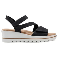 Best Easy Spirit Shirley Platform Wedge Sandals Black
