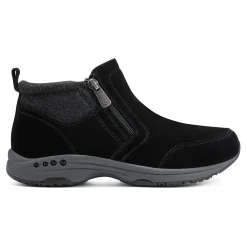 Hot Easy Spirit Shuffle Ankle Booties BlackSuede