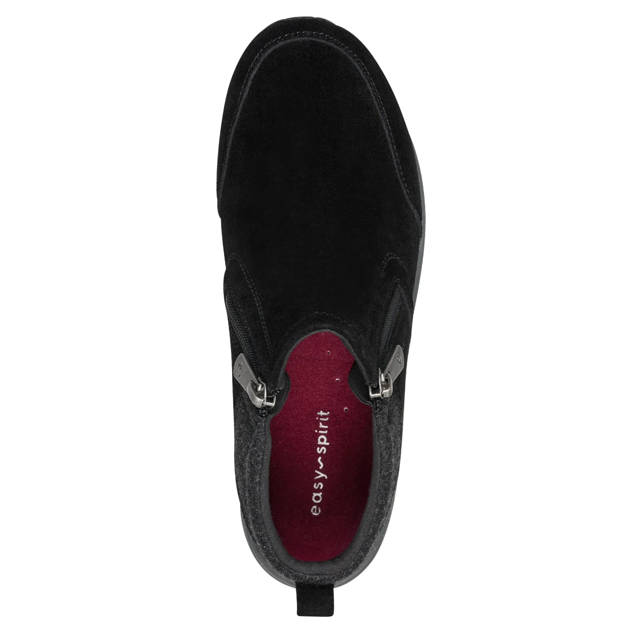 Hot Easy Spirit Shuffle Ankle Booties BlackSuede