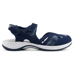 Best Easy Spirit Splash Flat Hiking Sandals NavyTieDyePrint