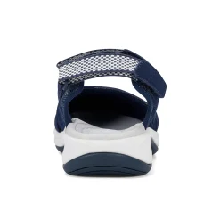 Best Easy Spirit Splash Flat Hiking Sandals NavyTieDyePrint