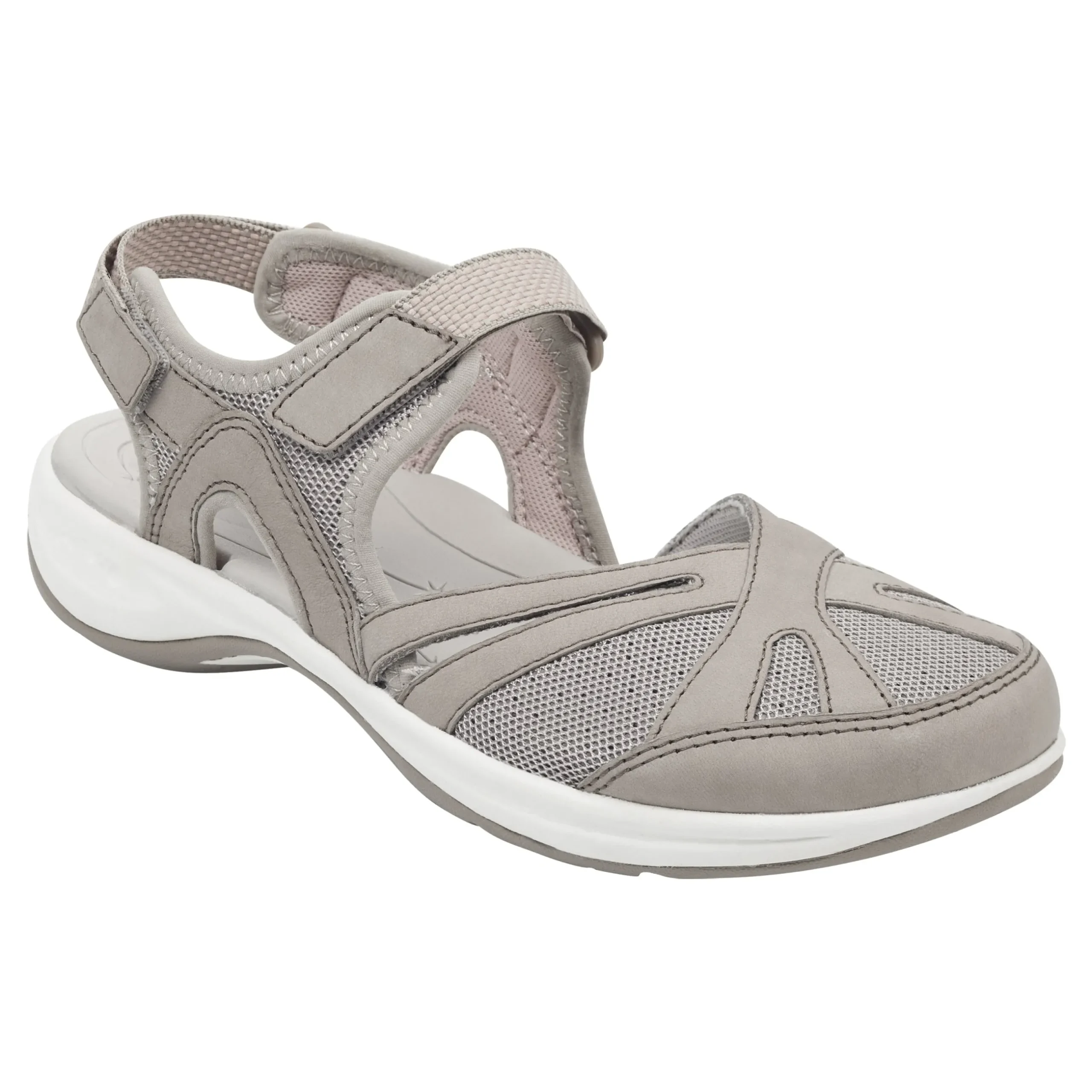 New Easy Spirit Splash Flat Hiking Sandals KhakiMultiNubuck