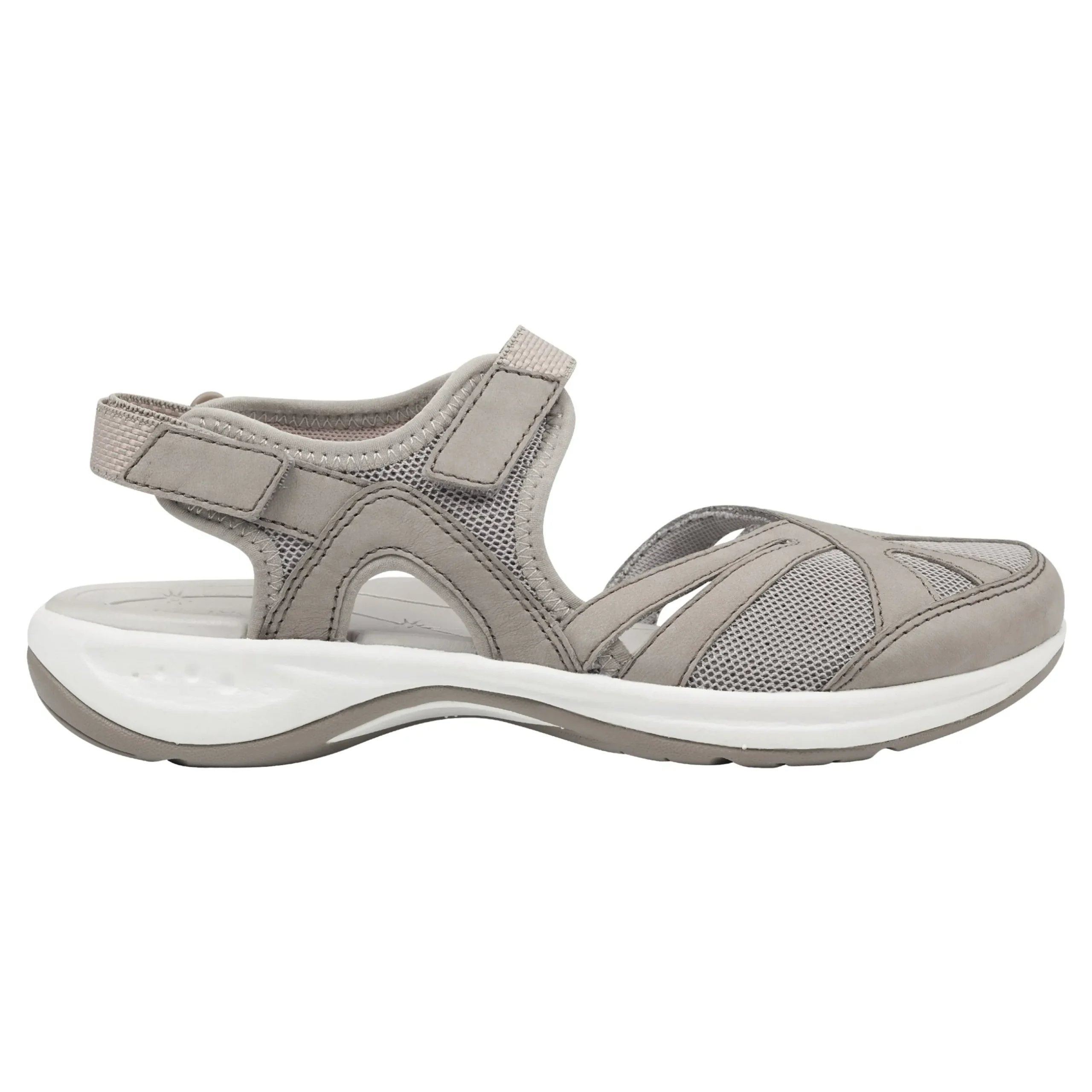New Easy Spirit Splash Flat Hiking Sandals KhakiMultiNubuck