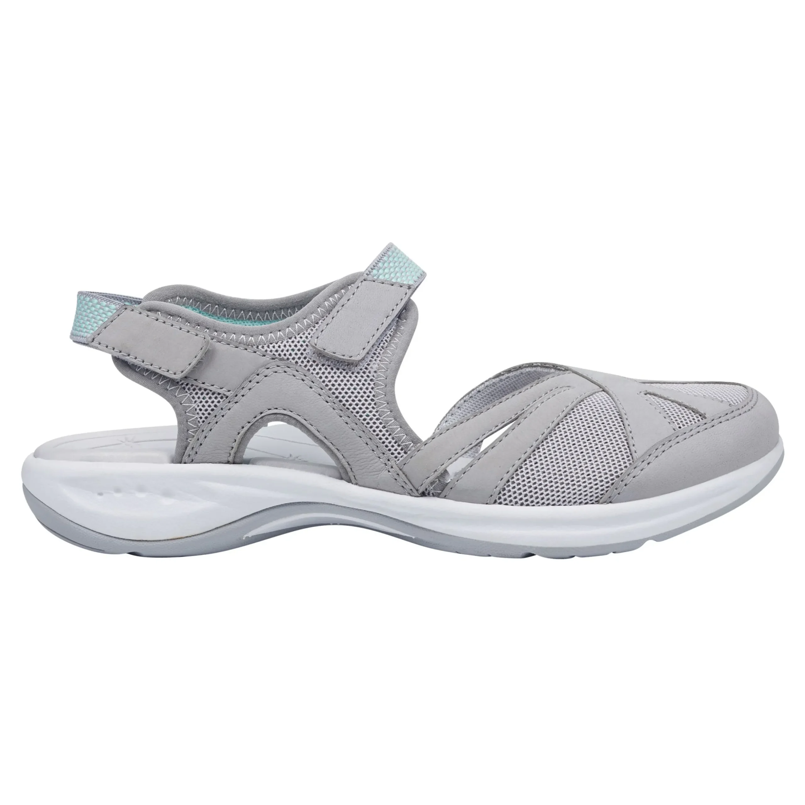 Discount Easy Spirit Splash Flat Hiking Sandals Grey