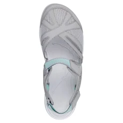 Discount Easy Spirit Splash Flat Hiking Sandals Grey