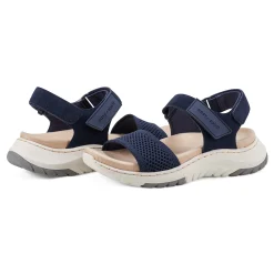 Clearance Easy Spirit Sway Casual Platform Sandals Navy