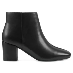 Outlet Easy Spirit Tamara Heeled Booties BlackLeather