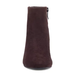 Sale Easy Spirit Tamara Heeled Booties DarkBrownSuede