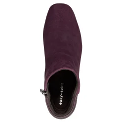 Best Easy Spirit Tamara Heeled Booties DarkPurpleSuede