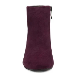 Best Easy Spirit Tamara Heeled Booties DarkPurpleSuede