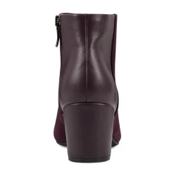 Best Easy Spirit Tamara Heeled Booties DarkPurpleSuede