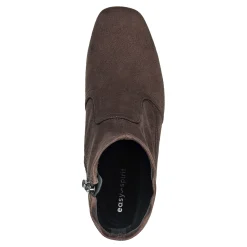 Easy Spirit Tami Heeled Booties DarkBrownSuede