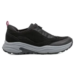 Best Easy Spirit Tayten Front Zip Walking Shoes BlackSuede
