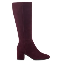 Best Easy Spirit Tony Heeled Boots BurgundySuede