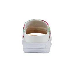 New Easy Spirit Traciee Slip On Sandals WhiteFloral