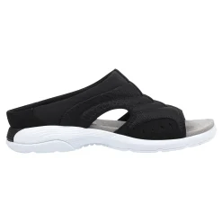 Clearance Easy Spirit Traciee Slip On Sandals BlackMultiFabric