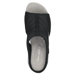 Clearance Easy Spirit Traciee Slip On Sandals BlackMultiFabric