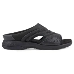 Outlet Easy Spirit Traciee Slip On Sandals BlackGlitter
