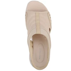 Hot Easy Spirit Traciee Slip On Sandals TaupeMesh