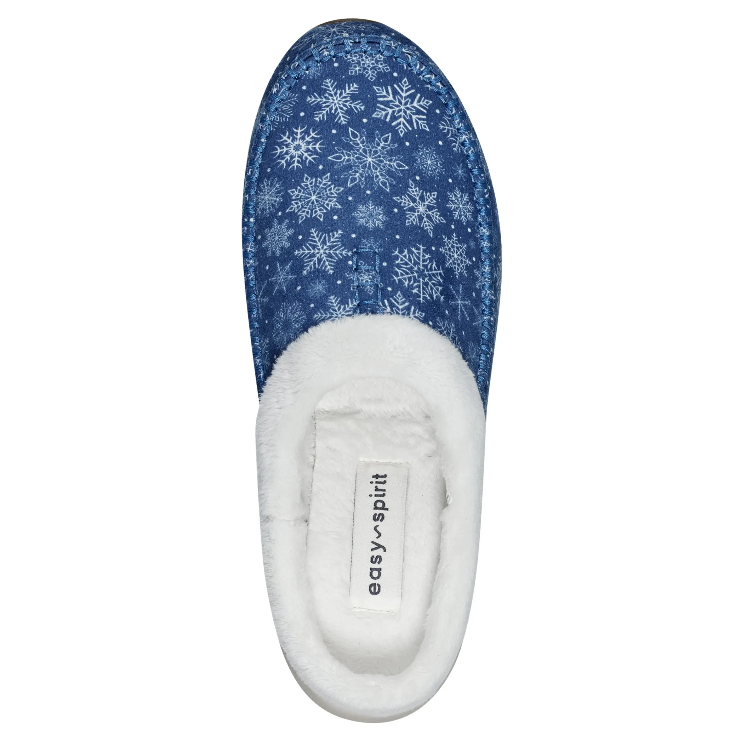 Clearance Easy Spirit Travelfurr Clogs DarkBlueSnowflakePrint