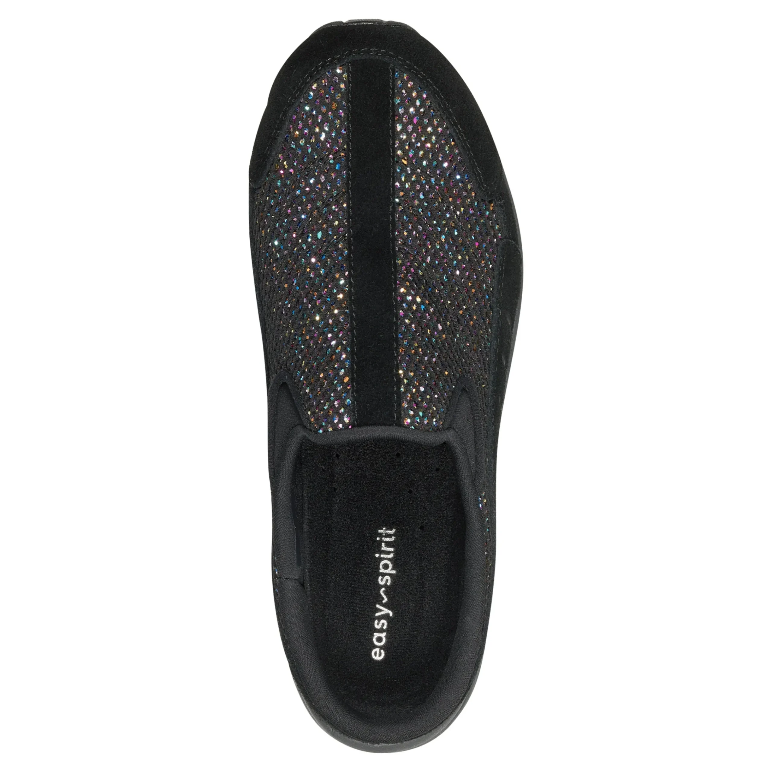 Outlet Easy Spirit Traveltime Clogs BlackGlittermulti